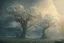 Placeholder: a beautiful digital painting of a marble tree entertwined in tumutluous clouds, intricate white branches and birds flying in the sunlight, blue sky at sunset, elegant, highly detailed, artstation, concept art, matte, sharp focus, art by tom bagshaw, kelogsloops and greg rutkowski