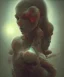 Placeholder: woman, photographer. oil on canvas, volumetric lighting, beksinski