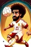 Placeholder: Mohamed Salah Egyptian soccer player goal on Jupiter 2ي cartoon