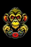 Placeholder: make a YouTube channel logo of a monkey with a controller