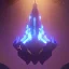 Placeholder: huge ornate spaceship made of brass flying through space, soothing lighting