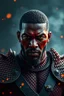 Placeholder: Denzel Washington , red skin, scales, unreal engine 6, high detail, intricate, cinematic. photoshoot style, intricate, studio lighting, masterpiece , highly detailed, 8k, best quality, fire, smoke, dramatic,d,<lora:mshn:0.7>,<lyco:Warrior_Couture:0.5>,