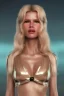 Placeholder: Ultra Realistic retro sci-fi scene, waist up view portrait, blonde woman, sweet young Claudia Schiffer face, perfect iris, glow eyes, makeup. Saturn background, Retro sci-fi style, helmet, tight latex coat, fog, rain, soft color, highly detailed, unreal engine 5, ray tracing, RTX, lumen lighting, ultra detail, volumetric lighting, 3d, finely drawn, high definition, high resolution.