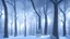 Placeholder: snow magic forest backdrop 3D hyper realistic in the night prospective