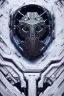 Placeholder: dark tron legacy mask, close-up, macro lens, centered camera, intricate details, small minutiae, tiny features, particulars, colorful, 8k, least ambient occlusion, volumetric lighting,