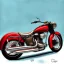 Placeholder: fullbody Drawing of Vintage classic style concept Motorcycle, retro design study, classic steel wheels, toned colors, art by cheryl kelley,16k