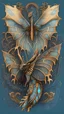 Placeholder: beautiful butterfly dragon, slavic ornament on the wings, illustrations