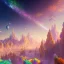 Placeholder: blue gold and violet landscape with multicolored crystals falling from the sky, full of details, smooth, bright sunshine，soft light atmosphere, light effect，vaporwave colorful, concept art, smooth, extremely sharp detail, finely tuned detail, ultra high definition, 8 k, unreal engine 5, ultra sharp focus