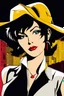 Placeholder: Faye Valentine From Cowboy Bebop, Andy Warhol Style Pop Art, and Very Detaled