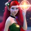 Placeholder: Pretty teenage girl with red hair who is dressed like a space witch casting a spell, girl has green eyes, background is realistic space renditions, wearing a black emo dress, full body portrait, rendered, unity 3d, unreal engine, dslr, hdr, 4k, edited, photorealistic, normal number of appendages, hands hidden