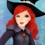 Placeholder: redhead witch