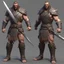 Placeholder: modelo 3d espada soldado berserker