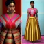 Placeholder: Aesthetic, 3D, Digitized, Hyper realistic, Surreal, Mesmeric, "Assamese Ethnic Tribal / Traditional Woven Women Attire" & Textile (Handloom) Industry themed Mekhela Chador (The bottom half of this distinct dress is called the 'Mekhela ', a round fit used waist downwards over a petticoat) designs, **Featured Designs:** The Revivalist - A young Assamese woman on a mission to revive fading weaving traditions. She combines old and new in her advocacy for mekhela sador. **Appearance:** Fictional fema