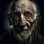 Placeholder: Highly detailed portrait of scary old man, horror, ghost,