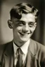 Placeholder: usa 1920 young happy man short hair