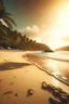 Placeholder: general shot of a caribbean beach, golden hours, commercial photography, studio light, 4k, octane rendering, high resolution photograpy, insane details, fine details, stock photo, color grading.