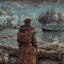 Placeholder: Insanely detailed photograph of an “arctexture plans fisherman on a dock” with intricate detailed of fishing knots, intricate embroidered clothing, hyperdetailed painting by Ismail Inceoglu Huang Guangjian and Dan Witz CGSociety ZBrush Central fantasy art album cover art,8K, hdr, romantic, mysterious, ominous, flowers, jewelry, steam,oil,cafe,street vendor,steamship,D&D