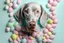 Placeholder: love of Weimaraner pastel colours