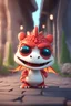 Placeholder: angry dragon, cute, 2.5D, cartoon cute male dragon with red sneakers, sunglasses, front view, lit dragon children, 32k uhd, round,8k,HD, red wall background