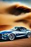 Placeholder: a realistic photo of a bmw z4,the car is spray painted with graffiti, desert background with sand storm to make the car stand out, colorful and stylish graffiti, 12k highly detailed and realistic , Masterpiece, dramatic product shot