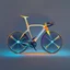 Placeholder: minimalistic bicycle digital art. Futuristic, energetic.