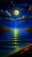 Placeholder: Best Quality, Masterpiece, Ocean, Night, Stars, Moon, Beautiful, Colorful, Water, Realistic
