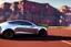 Placeholder: A Tesla 'Model S' is parked, in the 'Grand Canyon National Park'. (CINEMATIC, WIDE ANGLE LENS, PHOTO REAL)