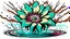Placeholder: comic style flower & water vortex