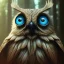 Placeholder: intricate details, realistic, octane, unreal engine, portrait, natural lighting,zoomed out + portrait, volumetric lighting, shiny,extreme detail, Photorealism, High detail, Hyper realistic Owl in forest, macro lens blur,abstract paint, sharp,eos5d mark 4, ef 85mm 5.6, focus, trending by artstation