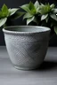 Placeholder: textured flower pot with big stars