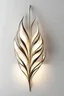 Placeholder: Wall lamp inspired by leaf, nature design. contemporary abstract form in fancy style