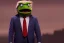 Placeholder: Angry muppet trump in a suit with a spraytan