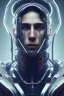 Placeholder: cyberpunk, head, men, portrai