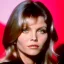 Placeholder: Photo of a gorgeous young Michelle Pfeiffer, wearing stockings, nylon, beautiful face, beautiful body; colorful energetic brush strokes, realistic, sharp focus, 8k high definition, insanely detailed, intricate, elegant