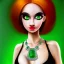 Placeholder: fullbody portrait of beautiful booty young busty atletic amazon Redhead woman with big eyes with big emeralds necklace by Anthony Devas 8k