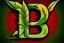 Placeholder: LETTER 'B' CANABIS LEAF RASTA