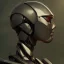 Placeholder: Robot cute neck head portrait, warrior costume, village, meditation, 8k quality