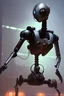 Placeholder: robot from an alien planet, full frame, 3D, steampunk, meha, digital painting, three-dimensional cinematic lighting, delicate and precise details, high-quality textures, natural background