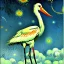 Placeholder:  stork Bird by Van Gogh