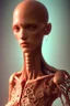 Placeholder: tall humanoid with long neck, 4k resolution, intricate details, ornate details, soft lighting, vibrant colors, retroanime, masterpiece, realistic