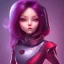 Placeholder: cute red/purple haired space girl gremlin