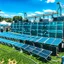 Placeholder: solar panels in a music festival