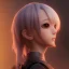 Placeholder: Anime girl cute neck head portrait, warrior costume, village, meditation, 8k quality