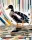 Placeholder: a duck, abstract