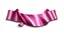 Placeholder: pink ribbon graphic element with canvas texture and lighting