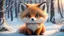 Placeholder: winter, (cute fluffy little fox:1.1), kawaii, 32k, digital illustration, cute big circular reflective eyes, unreal engine cinematic smooth, dreamlike, intricate detail, oil on canvas by Mark Ryden, golden ratio, perfect composition, UE5, trending on artstation and cgsociety, soft natural volumetric cinematic perfect light, award-winning photograph