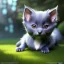 Placeholder: pixar style, volumetric garden environment and background, realistic painting of a cute midget russian blue kitten laying on the ground, looking excited, detailed digital painting, extreme dense and fine fur, anime, ornate, colour-washed colors, elegant, small minutiae, tiny features, particulars, centered, smooth, sharp focus, renderman gofur render, 8k, uhd, detailed eyes, realistic shaded volumetric lighting, sunlight caustics, backlight, centered camera view