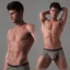 Placeholder: A male underwear model, hyper realism