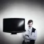 Placeholder: Man with head of a television