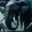 Placeholder: xenomorph elephant hybrid, photorealism, movie screen capture, horror, sci-fi, retrofuturism,